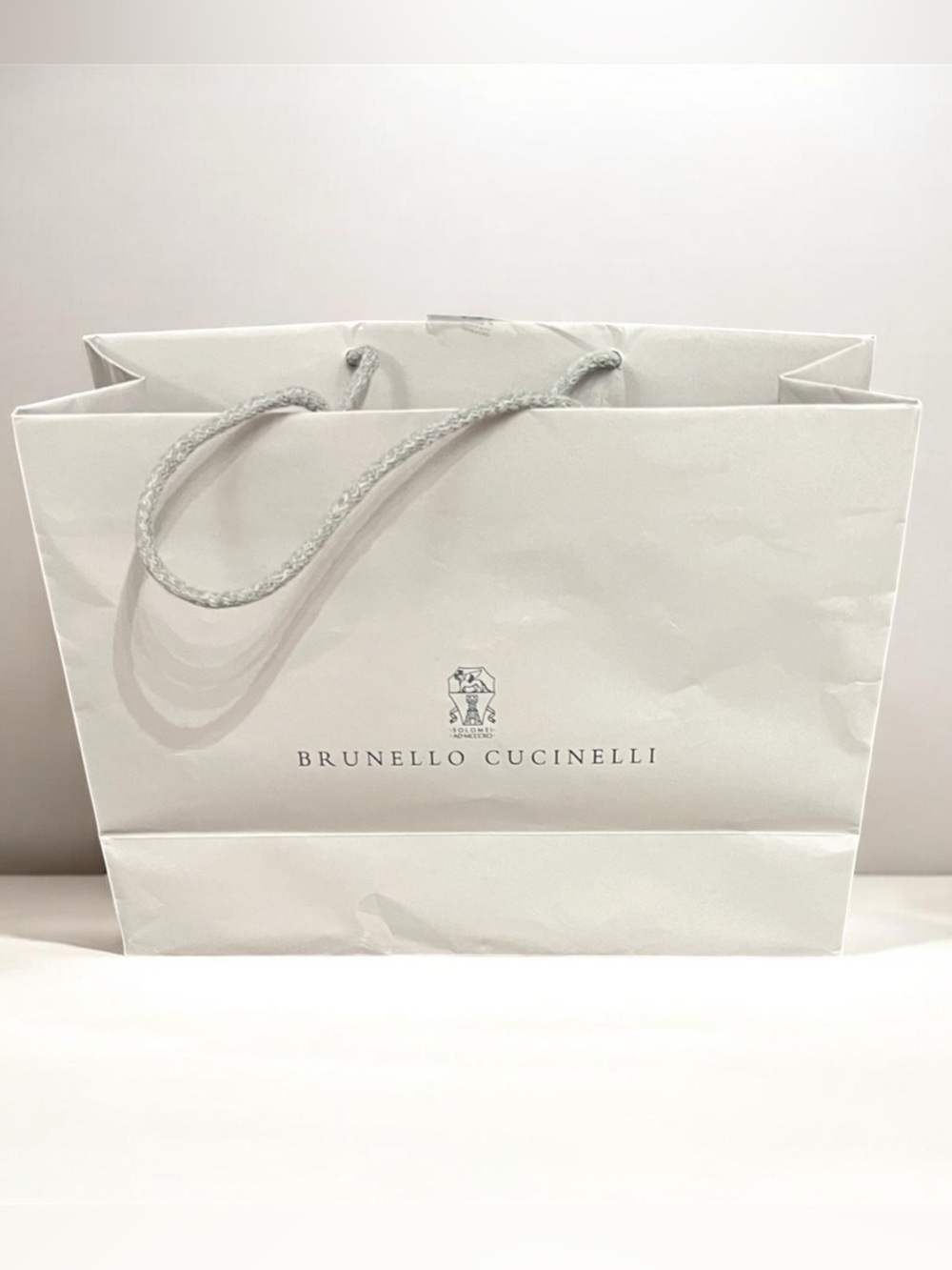 Brunello Cucinelli White Shopping Bag